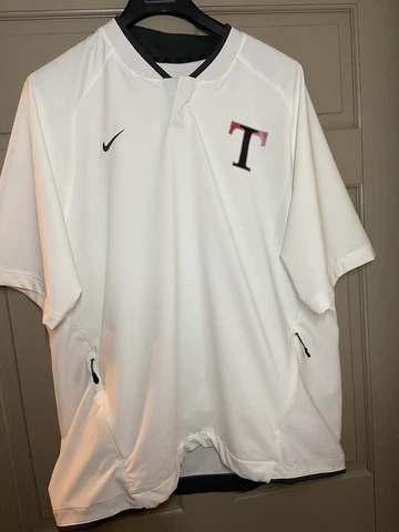 Texas Rangers Nike Dri Fit Elite Performance White Polo Men XXL Cover