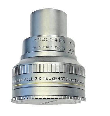 Adaptador de lente usado Bell & Howell by Angenieux 2 X grande angular - Imagem 1 de 4