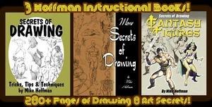 LIBROS DE DIBUJO INSTRUCTIVOS MIKE HOFFMAN X3! 20% de descuento en precios de cobertura! - Imagen 1 de 7