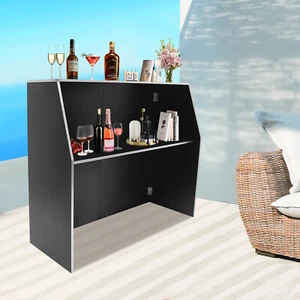 Tragbarer Barschrank Faltbar Bar Tragbar Eventbar Rechteckig Freistehend�� - Bild 1 von 15