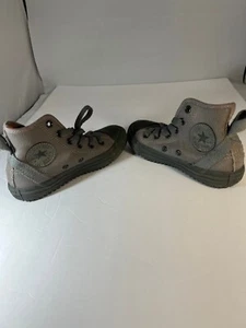 Zapatillas deportivas Converse Chuck Taylor All Star para niños color topo alto con cordones talla 12 - Imagen 1 de 9