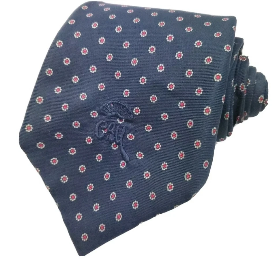 Maus & Hoffman Geometric Colorful Mens Necktie Tie Silk Italian Countess Mara - Image 1 of 4