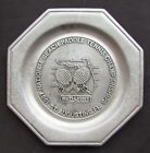 1987 National Beach Paddle Tennis Championships Pewter Plate - St. Augustine Fl