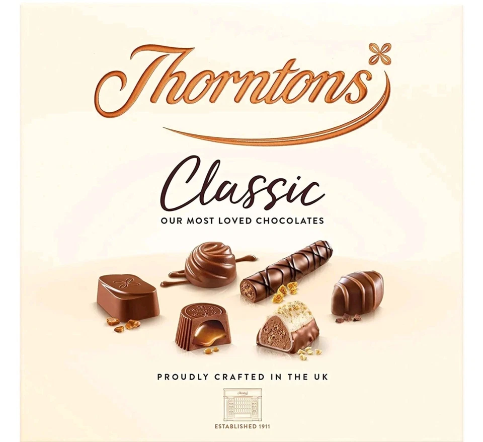 Thorntons Classic Chocolate Gift Set Assorted Milk Dark White Premium Chocolates - Image 1 of 1