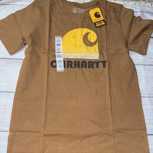 Carhartt Youth Boys Brown Tee Shirt Short Sleeve NEW - Picture 1 of 1