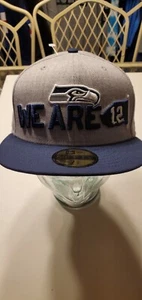 Seattle Seahawks NFL New Era 5950  2018 We are 12  draft day fitted hat 7 3/8 - Picture 1 of 4