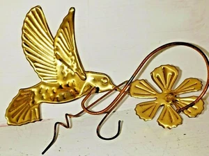 Vintage Boho Kupfer/Messing Kolibri Blumentopf verzauberte Charms 2er Set - Bild 1 von 6