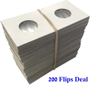 2X2 Nickel Size Coin Flips Cardboard Mylar Holders Cowens US New Deal Of 200  - Picture 1 of 6