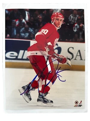 Luc Robitaille Signed 8x10 Photo Detroit Red Wings HOF Authentic Autograph NHL - Image 1 of 4