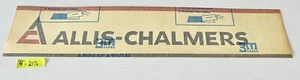 Vintage Allis Chalmers Decal 2 Color 4” x 21 1/4” A-C Tractor Implement - Picture 1 of 1