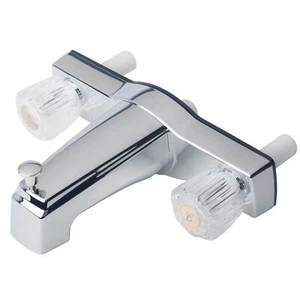 Mobile Home Two Handle 8" Tub Shower Faucet Diverter Chrome Finish - Picture 1 of 5