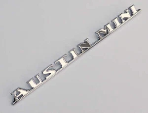 Classic Austin Mini Chrome "Austin Mini" Script Boot Badge, BMC part; ALA6622 - Picture 1 of 1