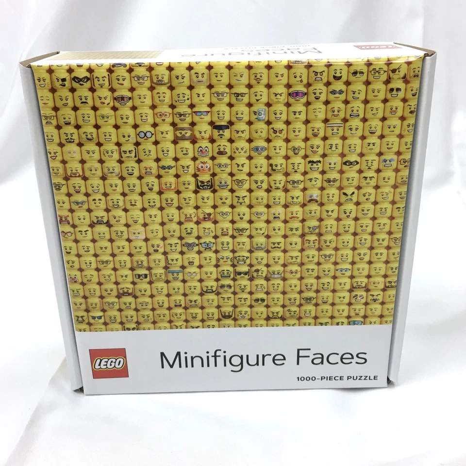 LEGO Puzzle Minifigure Faces 1000 piece 25" " w/ Poster 100 COMPLETE