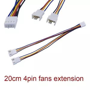 20cm PC Motherboard Fan Cooling 4 Pin to Y 2x 4pin PWM Extension Cable adapter - Picture 1 of 10