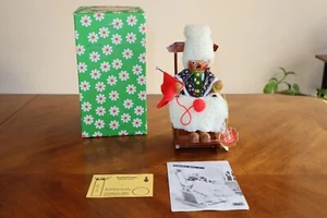 NOT WORKING  Vintage German Smoker Chair SteinBach Oma Grandma Knitting 9.5" - Picture 1 of 11