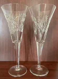 Juego de 2 flautas de champán Waterford Crystal Millennium Universal 5 tostadas - Imagen 1 de 8
