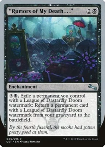 4 "Rumors of My Death . . ." 4x x4 - NM - Unstable - SPARROW MAGIC mtg - Picture 1 of 1