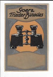 German Advertising Embossed Postcard Goerz Binoculars Trieder-Binocles p1180 - Picture 1 of 2