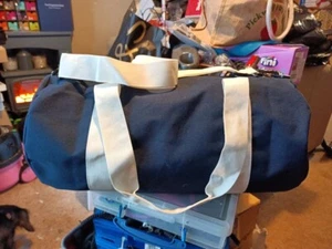BagBase Original Barrel Bag French Navy / Off White - Picture 1 of 5
