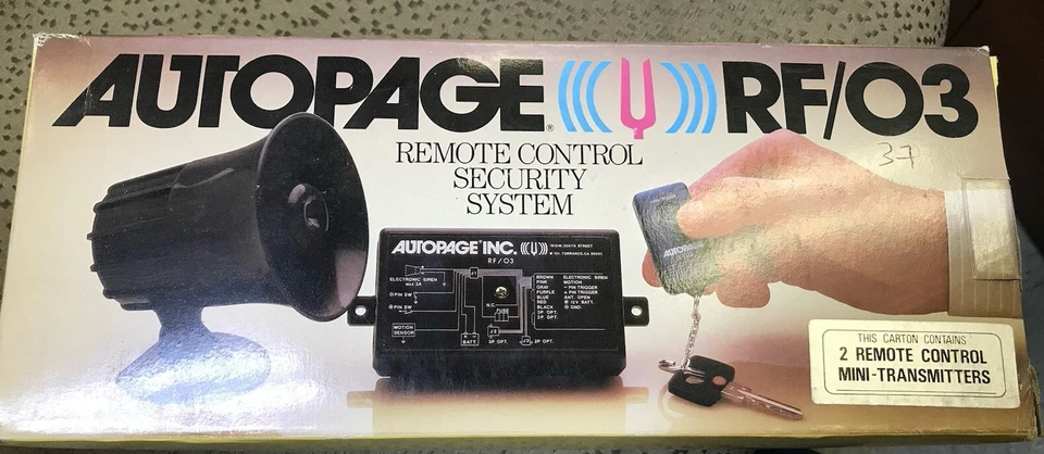 AutoPage RF/03 Professional Vehicle Security Alarm System New In Box - Image 1 of 2