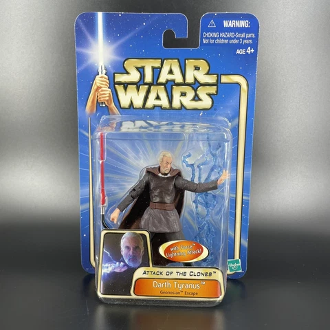 2002 Star Wars DARTH TYRANUS-Geonosian Escape Attack of the Clones Figure New Cover