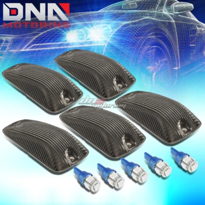 PARA 92-99 SUBURBAN/YUKON 5X CABINA AHUMADA TECHO AZUL LED LUCES MARCADORAS LÁMPARAS Foto 1 de 4