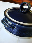 NEUF plat à casserole à couvercle bleu poterie en argiles celtiques fabriqué en Irlande 9 pouces vaisselle de four