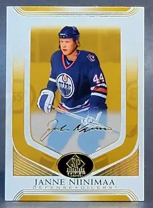 2020-21 SP Signature Edition Legends Gold Foil #30 Janne Niinimaa - Picture 1 of 2
