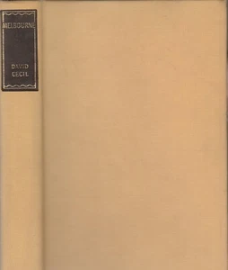MELBOURNE BY DAVID CECIL 1955 THE REPRINT SOCIETY, ILLUSTRATED - Imagen 1 de 1