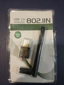 300 Mbps Wireless USB WiFi Network Adapter LAN Card w/Antenna 802.11N For AA PC - Picture 1 of 1