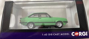 CORGI VANGUARDS FORD ESCORT RS2000 SIGNAL GREEN 1:43 NEW ISSUE MINT BOXED - Picture 1 of 9