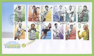 Australia 2016 Tennis set on First Day Cover - Picture 1 of 1