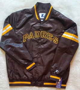 San Diego Padres Cooperstown Scout Full-Snap Varsity Starter Jacket Sz 2XL ⚾️ - Picture 1 of 14
