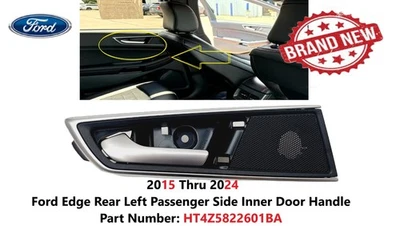 Manija de puerta interior trasera izquierda del lado del pasajero Ford Edge 2015-2024 HT4Z5822601BA Foto 1 de 4