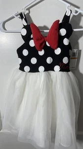 Disney Junior Minnie Mouse Little Girl Sundress w/Puff Skirt Size 3T - Picture 1 of 3