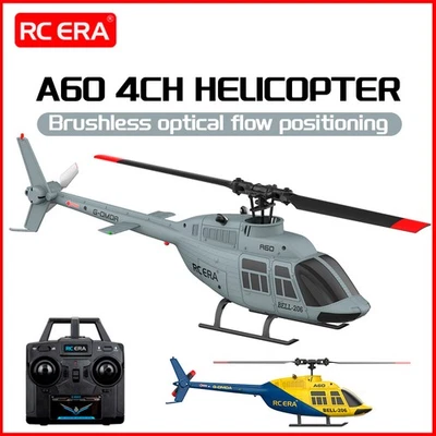 RC ERA A60 RC Helicopter BELL-206 4CH 6-Axis Gyro Brushless Remote Control Plane - Image 1 of 4