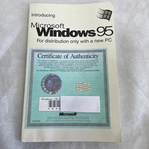 Windows 95 Certificate of Authenticity (COA) and Manual - NO CD-ROM - Picture 1 of 1