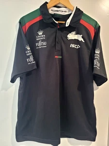 South Sydney Rabbitohs NRL Jersey Mens Crown Resorts FUJITSU Vintage 2004 XXL - Picture 1 of 9