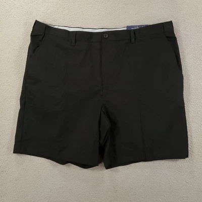 New Croft & Barrow Shorts Mens 44 Black Chino Easy Care Stretch Flat Front NWT - Image 1 of 4
