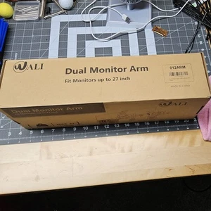 Dual Monitor Mount for 2 Monitors – WALI VESA Compatible - Photo 1/3