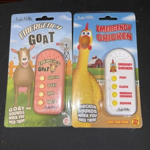 EMERGENCY GOAT - Emergenza Pollo Suono Divertente Gag Regalo Nuovo Natale Stuffer - Foto 1 di 4