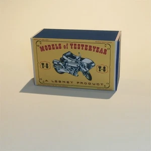 Matchbox Lesney Yesteryear 8b Sunbeam Motocicleta Estilo D1 Caja de Reproducción - Imagen 1 de 4