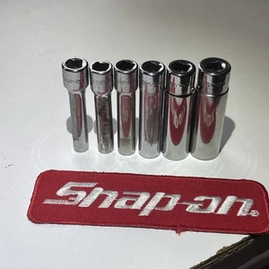 Snap On STMD 6Pc Sockets 1/4" Dr 12 Pt SAE STMD6 - STMD14 3/16”- 7/16" 🇺🇸 - Bild 1 von 14
