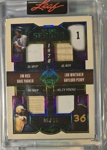 25 Leaf Season In The Sun Award Season '78 Rice Parker Whitaker Perry /15 AS-12 - Picture 1 of 3