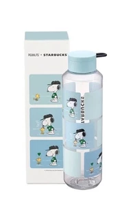 Botella de agua Starbucks X Peanuts Joe Kind Snoopy azul claro taza fría 24 oz RARA - Imagen 1 de 7