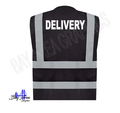 ENTREGA Chaleco de Seguridad Chaleco Reflectante de Alta Visibilidad con Texto de Color Personalizado - Múltiples Co Foto 1 de 4