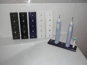 Zahnbürstenhalter 2 Accus /3 Bürsten Oral B/ CORIAN eig. Herstellung/freistehend - Bild 1 von 62