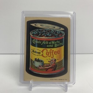 1973 Topps Wacky Packages Series 1 White Backs #6 Chock Full O'Nuts and Bolts