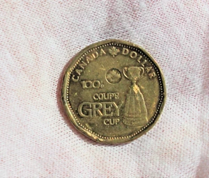 2012 Canada One Dollar $1 Loonie 100th Anniversary of the Grey Cup Circulated  - Bild 1 von 2