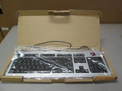 Lenovo KB-0623 / 25006765 Wired Black/Silver PS/2 Keyboard - Image 1 of 4